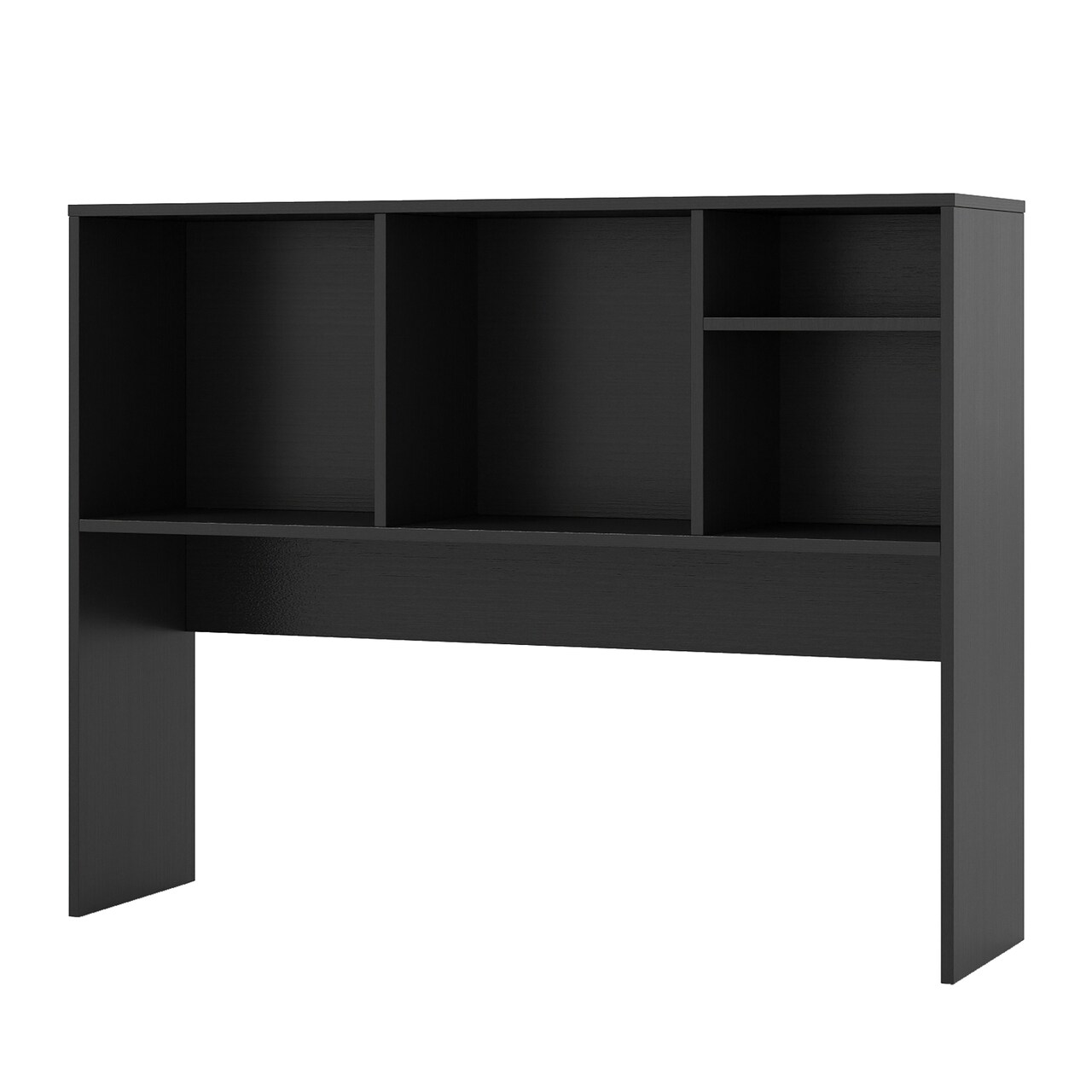 Desktop Organizer Bookcase with Four Cubbies and Open Back Design